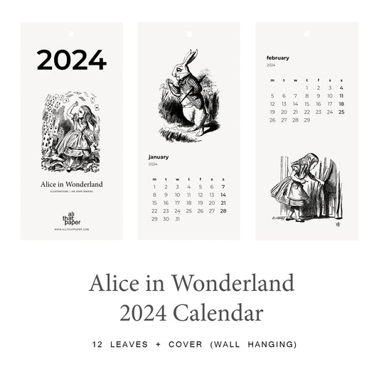 2024 Calendar | Alice in Wonderland