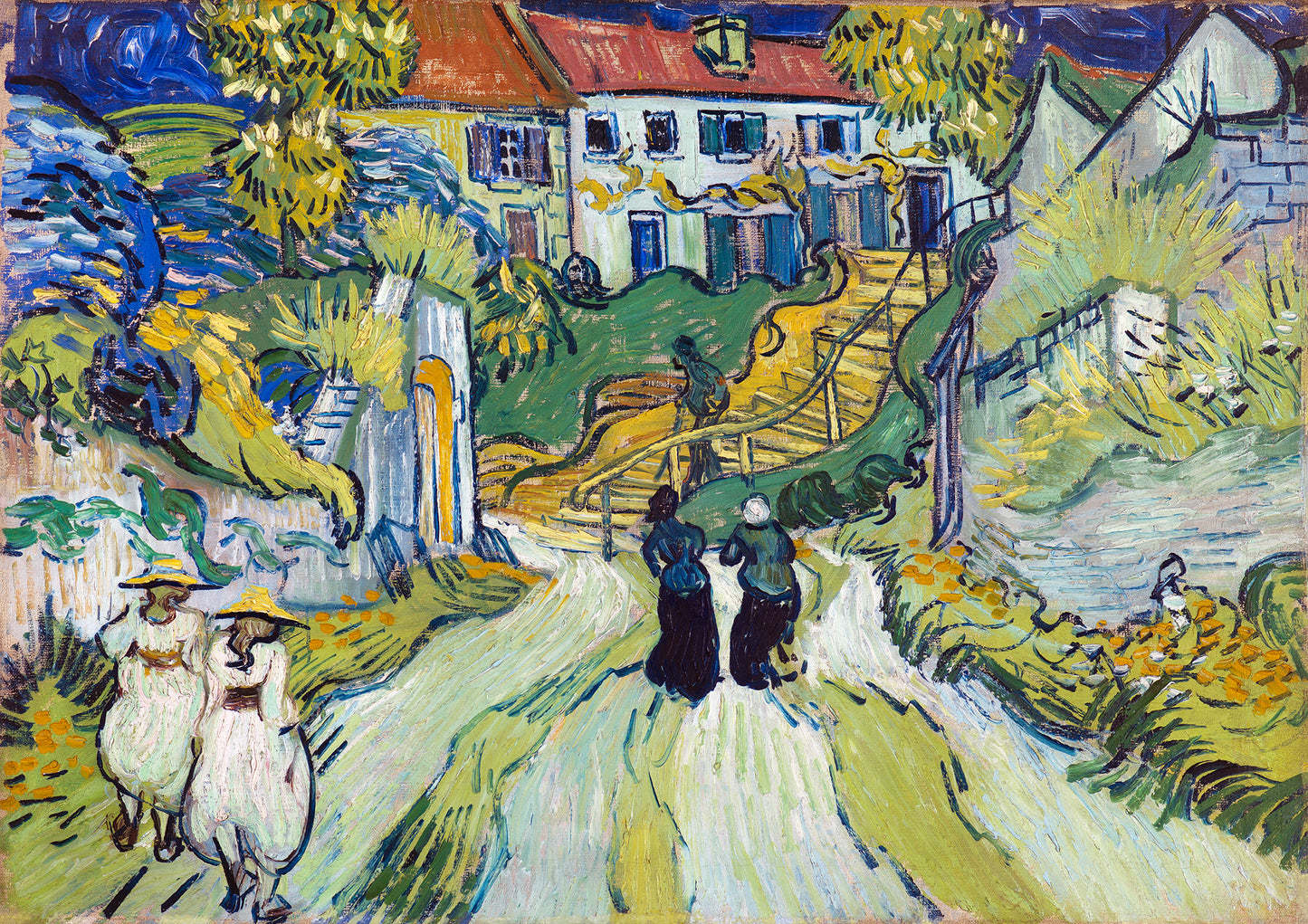 Stairway at Auvers (1890) by Vincent von Gogh | Print on canvas